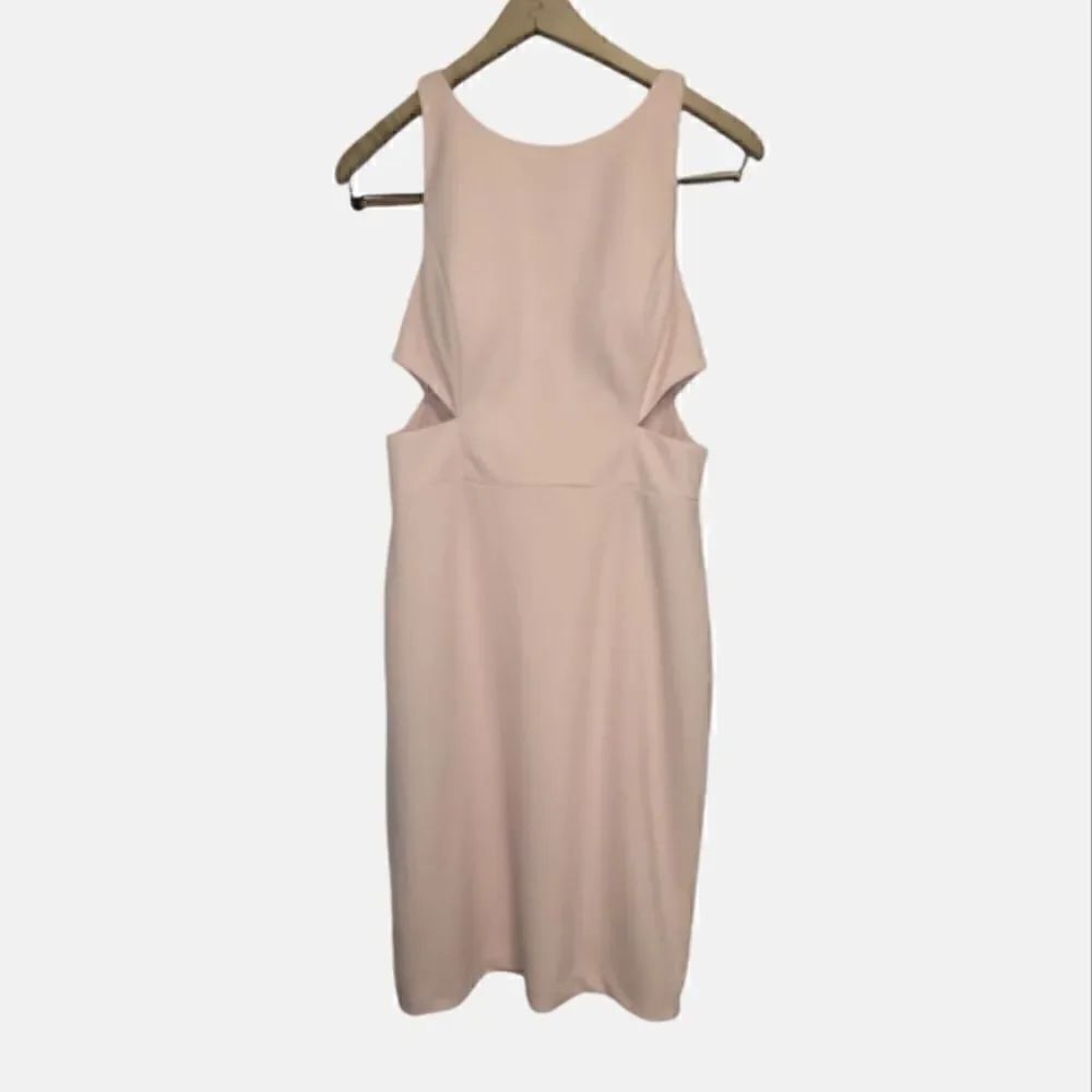 Aidan Mattox Pink Blush Side Cut-Out Dress 8